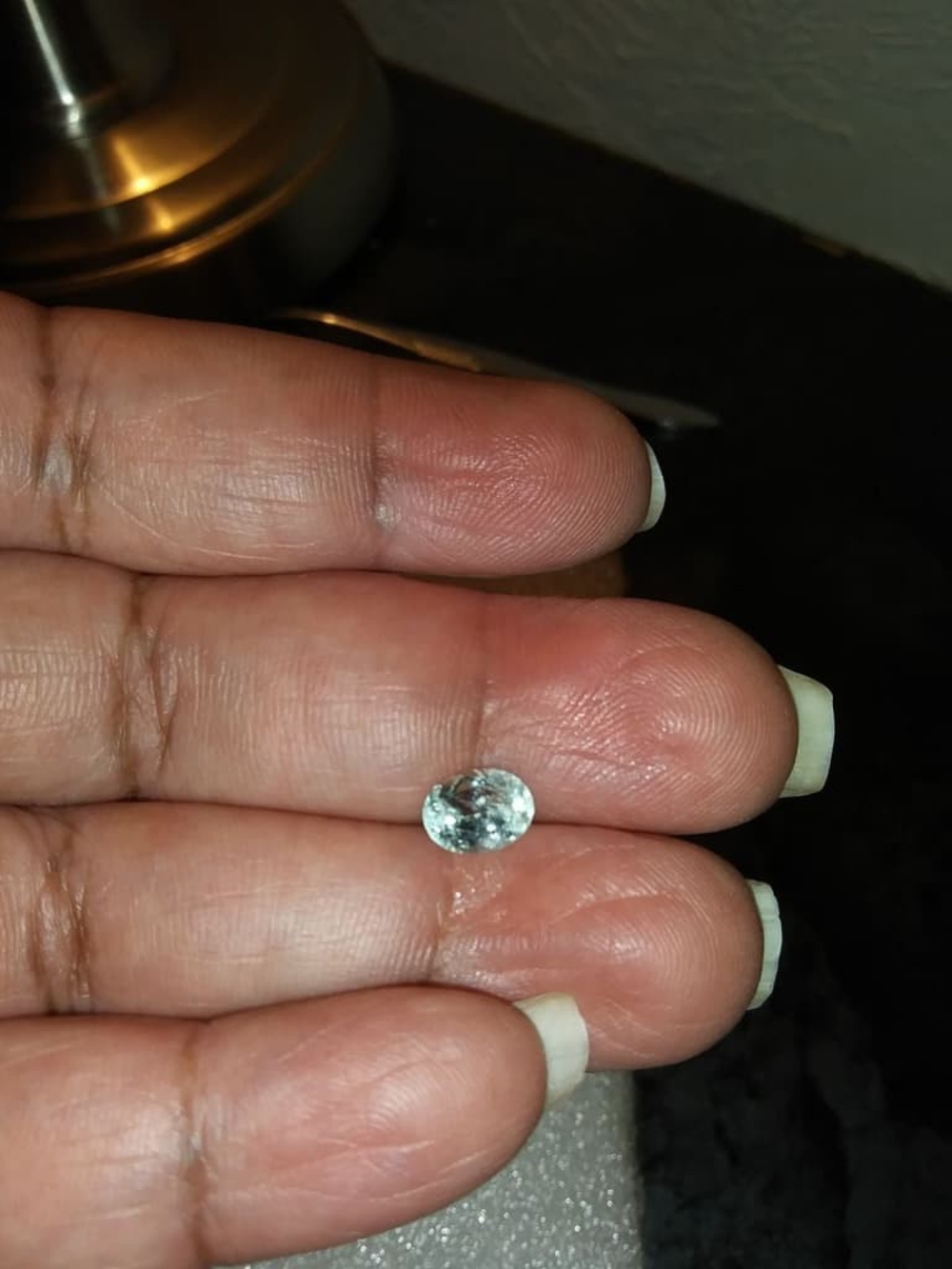 VERY VERY RARE Natural 1.0ct Oval Bluish Green French Amblygonite